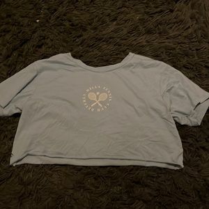 LG light blue crop top